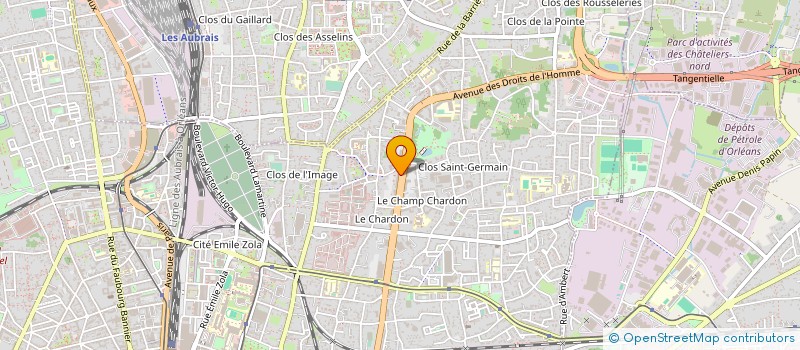 localisation de l'entreprise BIO CENTRE à ORLEANS