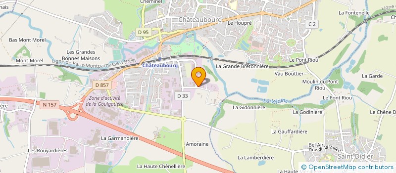 localisation de l'entreprise BIO CHENE VERT à CHATEAUBOURG
