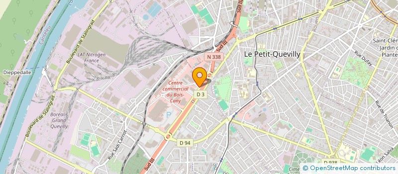 localisation de l'entreprise BIO CLEAN  LE GRAND-QUEVILLY