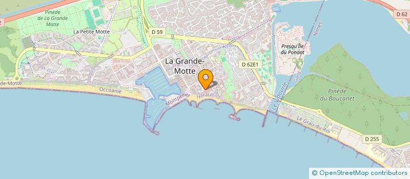 localisation de l'entreprise BIO CLEAN NETTOYAGE à LA GRANDE-MOTTE