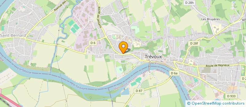 localisation de l'entreprise BIO-COM à TREVOUX