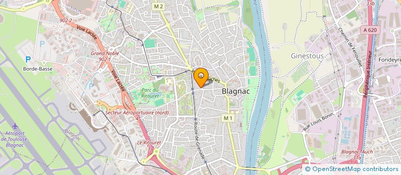 localisation de l'entreprise BIO COMPASS  BLAGNAC