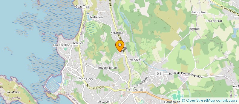 localisation de l'entreprise BIO CONCEPT  TREBEURDEN