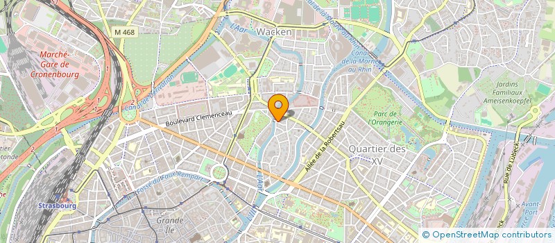 localisation de l'entreprise BIO CONSULTANT à STRASBOURG