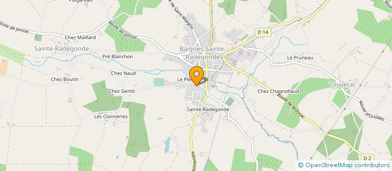 localisation de l'entreprise BIO CONTACT à CHANTILLAC