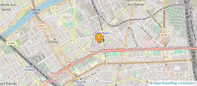 localisation de l'entreprise BIO CRECHE ROMAINVILLE à SAINT-OUEN-SUR-SEINE
