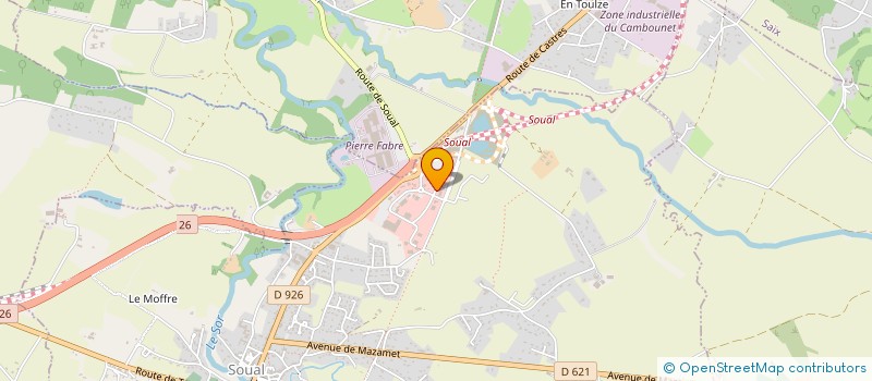 localisation de l'entreprise BIO D'OCC à SOUAL