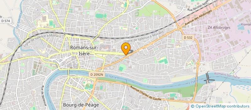 localisation de l'entreprise BIO DEBUSSY  ROMANS-SUR-ISERE