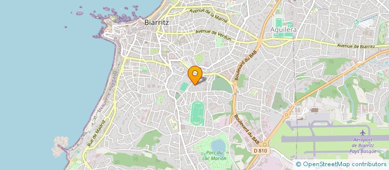 localisation de l'entreprise BIO DIVERS CITE  BIARRITZ