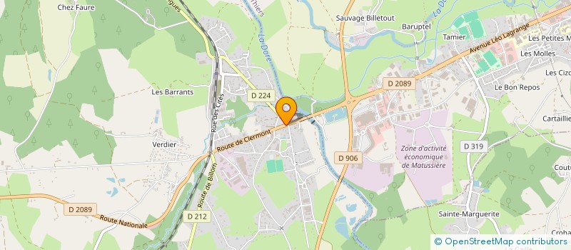 localisation de l'entreprise BIO DORE à PESCHADOIRES