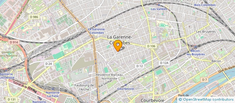 localisation de l'entreprise BIO ECO VILLAGE à LA GARENNE-COLOMBES