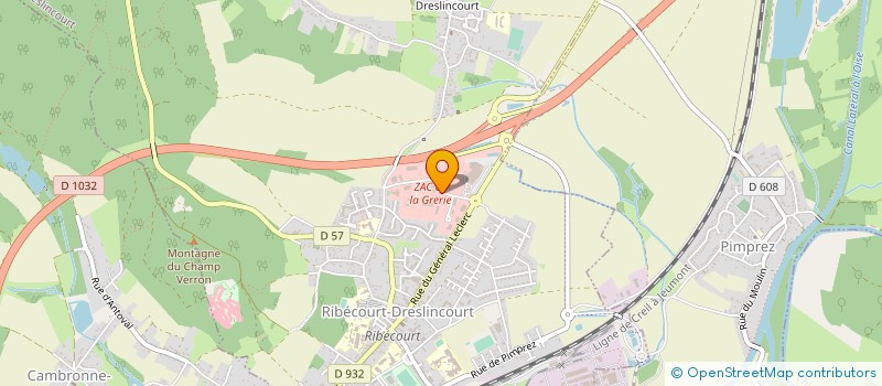 localisation de l'entreprise BIO'EMOI  RIBECOURT-DRESLINCOURT