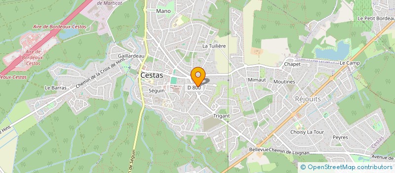 localisation de l'entreprise BIO-ENERGIE à CESTAS