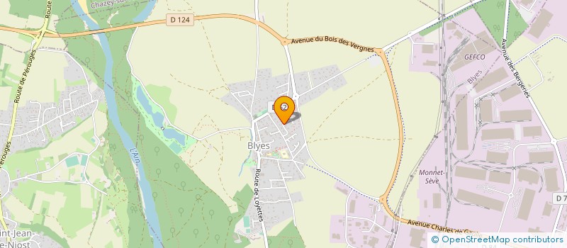 localisation de l'entreprise BIO ENERGIE AIN  BLYES