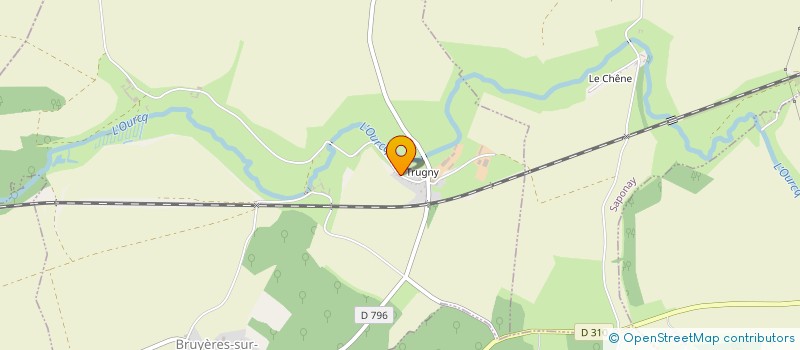 localisation de l'entreprise BIO ENERGIE FORETS  BRUYERES-SUR-FERE