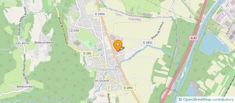 localisation de l'entreprise BIO ENERGY SOLAR  CHAPAREILLAN