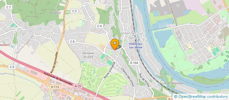 localisation de l'entreprise BIO ETAMPES  VILLENNES-SUR-SEINE