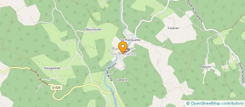 localisation de l'entreprise BIO-ETHIC  BLANQUEFORT-SUR-BRIOLANCE