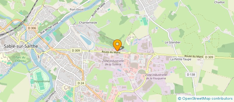 localisation de l'entreprise BIO FB2M à SABLE-SUR-SARTHE