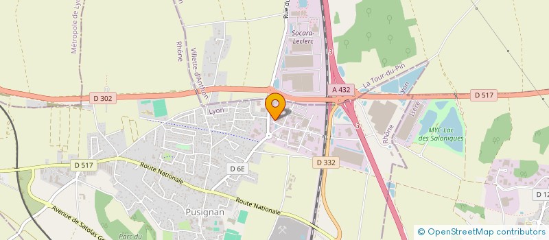 localisation de l'entreprise BIO FDC  PUSIGNAN