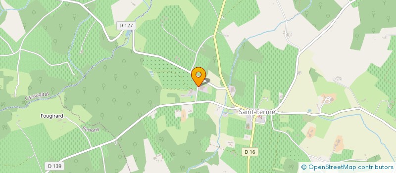 localisation de l'entreprise BIO FERME à SAINT-FERME