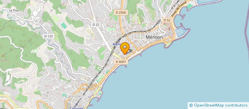 localisation de l'entreprise BIO FEUX à MENTON