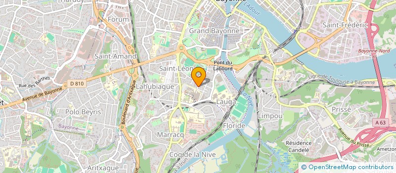 localisation de l'entreprise BIO'FLUIDES KONTZEPTUA  BAYONNE