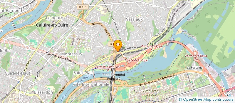 localisation de l'entreprise BIO FP PARTICIPATION à CALUIRE-ET-CUIRE