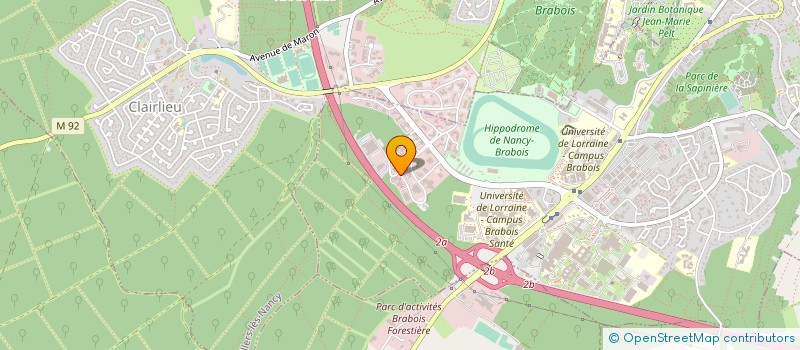 localisation de l'entreprise BIO FRANCE REACTIFS DEVELOPPEMENT à VANDŒUVRE-LES-NANCY