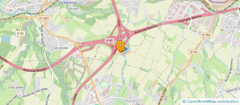 localisation de l'entreprise BIO'GAZ GENEVOIS  NEYDENS