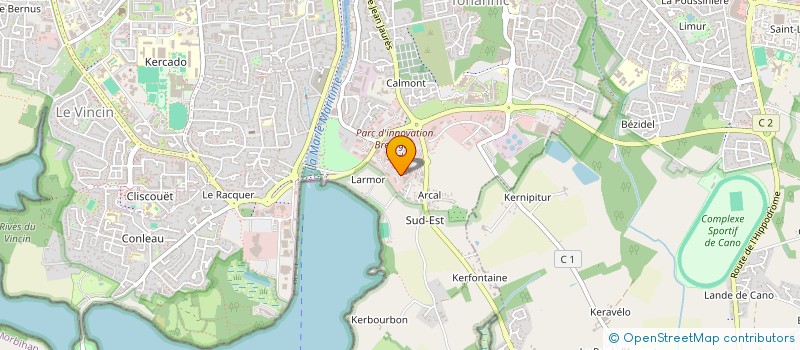localisation de l'entreprise BIO GOLFE  VANNES