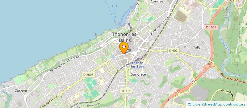 localisation de l'entreprise BIO-GRANUL' à THONON-LES-BAINS