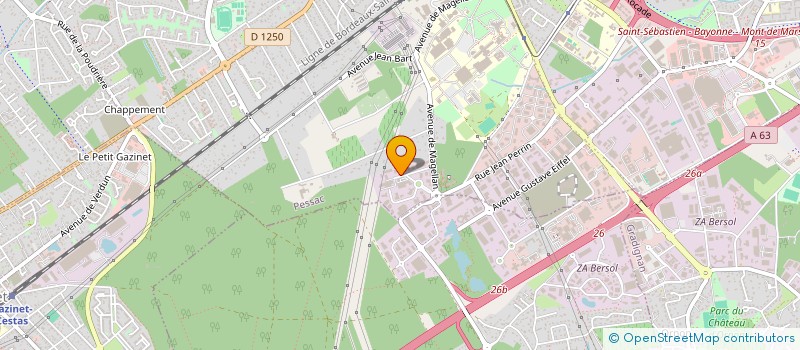localisation de l'entreprise BIO HC à PESSAC