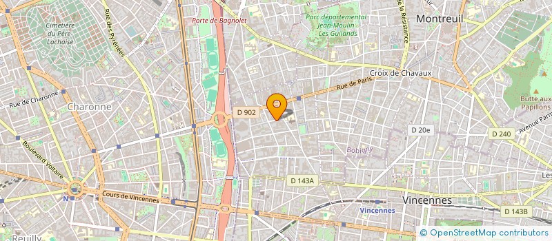 localisation de l'entreprise BIO HOLDING à MONTREUIL