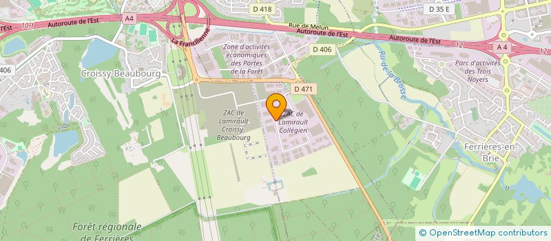 localisation de l'entreprise BIO IMAGING à COLLEGIEN