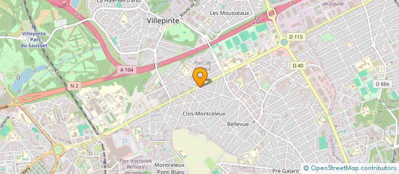 localisation de l'entreprise BIO IMPACT à VILLEPINTE