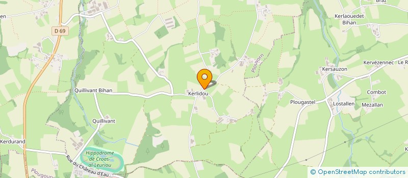 localisation de l'entreprise BIO KERLIDOU à PLOUVORN