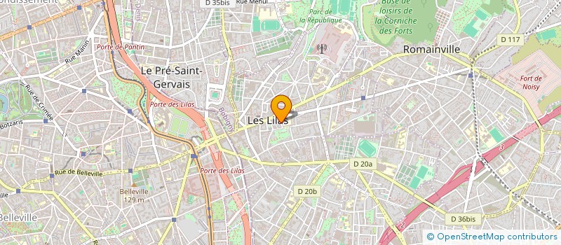 localisation de l'entreprise BIO LES LILAS à LES LILAS