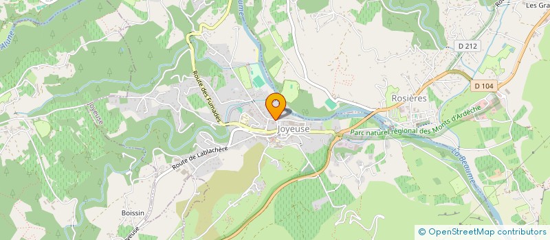 localisation de l'entreprise BIO LIBRE PARTAGE  JOYEUSE