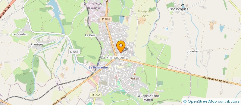 localisation de l'entreprise BIO LP à LUC-LA-PRIMAUBE