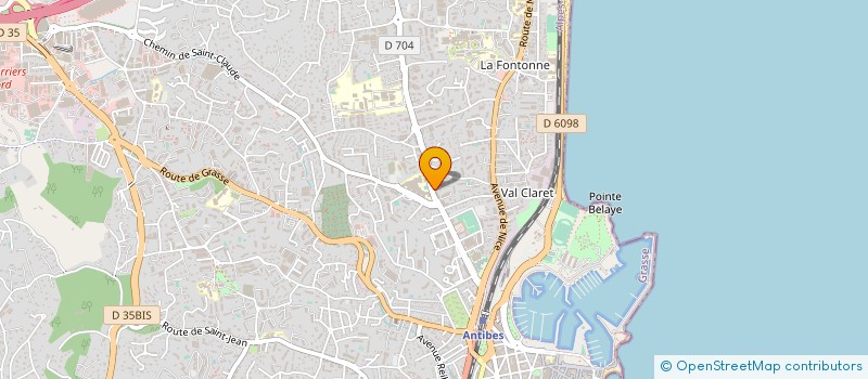 localisation de l'entreprise BIO MEDECINE COTE D AZUR à ANTIBES