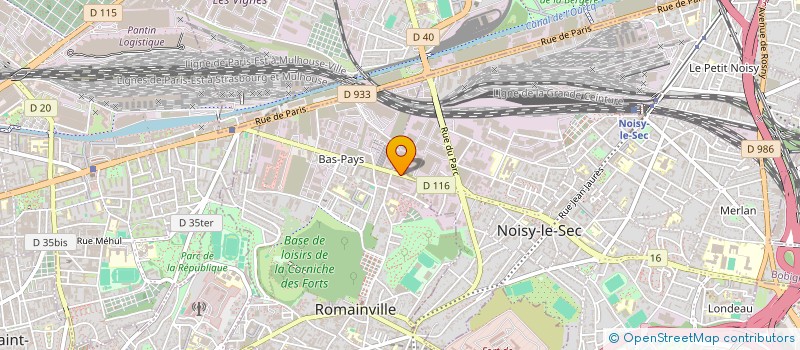 localisation de l'entreprise BIO METRIZ à ROMAINVILLE