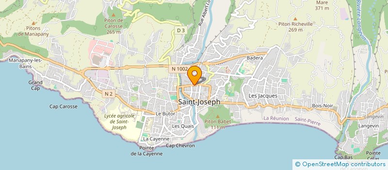 localisation de l'entreprise BIO MINCEUR ST JOSEPH à SAINT-JOSEPH