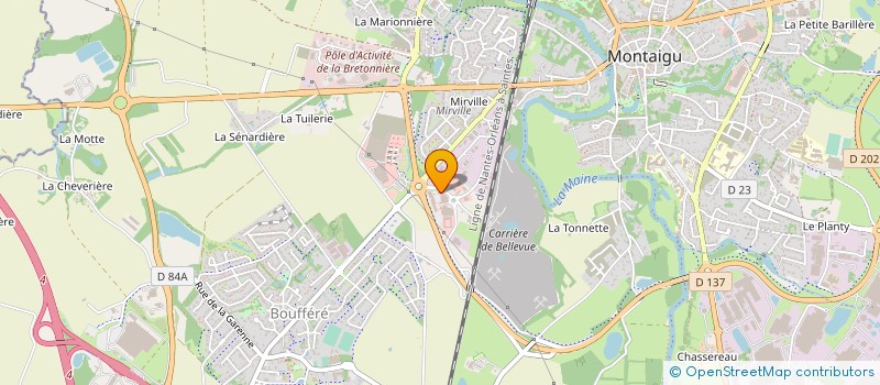 localisation de l'entreprise BIO MONTAIGU à MONTAIGU-VENDEE