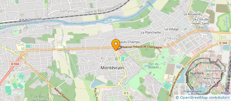 localisation de l'entreprise BIO MONTEVRAIN à MONTEVRAIN