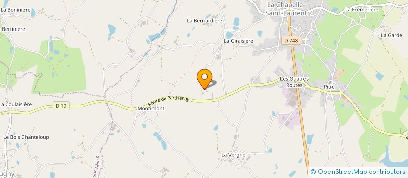 localisation de l'entreprise BIO MORINIERE à LA CHAPELLE-SAINT-LAURENT