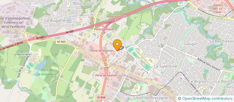 localisation de l'entreprise BIO NANTES ORVAULT à ORVAULT