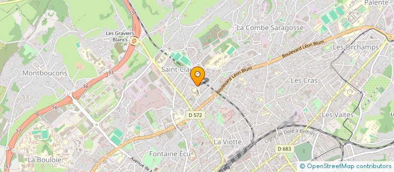 localisation de l'entreprise BIO NET  BESANCON