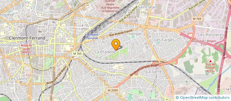 localisation de l'entreprise BIO OPTION CULTURE ENVIRONNEMENT à CLERMONT-FERRAND
