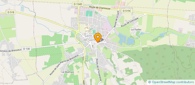 localisation de l'entreprise BIO PLUS à SAINT-ETIENNE-DE-SAINT-GEOIRS